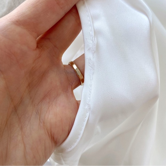 ‼️SOLD‼️ White flowy cowl neck maxi slip dress / night gown - Picture 7 of 7